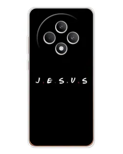 Чехол для OPPO Reno 12 F с картинкой «Точки веры J.E.S.U.S.»