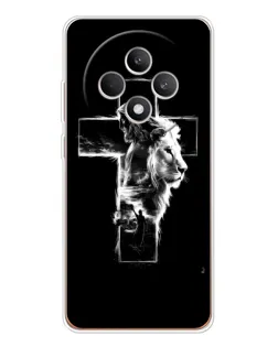 Чехол для OPPO Reno 12 F с картинкой «Сияющий крест Jesus»