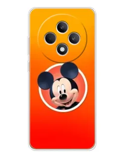 Чехол для OPPO Reno 12 F с картинкой «Mickey в круге»