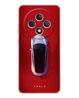 Чехол для OPPO Reno 12 F с картинкой «Tesla Top View» Чехол для OPPO Reno 12 F с картинкой «Tesla Top View»