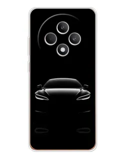 Чехол для OPPO Reno 12 F с картинкой «Силуэт Tesla Night» Чехол для OPPO Reno 12 F с картинкой «Силуэт Tesla Night»