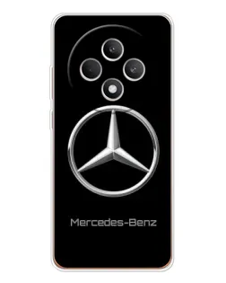 Чехол для OPPO Reno 12 F с картинкой «Mercedes Silver Logo»