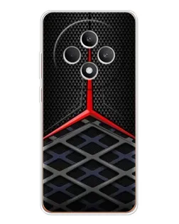 Чехол для OPPO Reno 12 F с картинкой «Mercedes Carbon Grid»