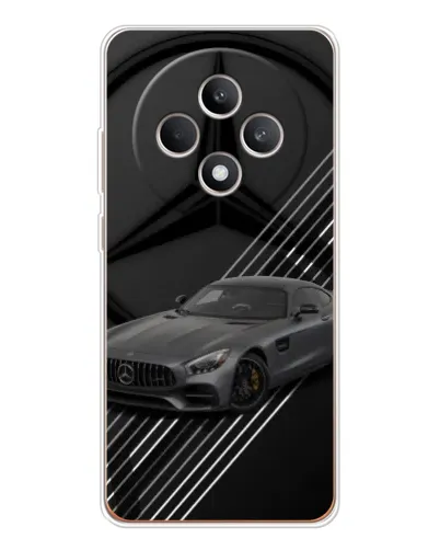 Чехол для OPPO Reno 12 F с картинкой «Mercedes AMG — графика»