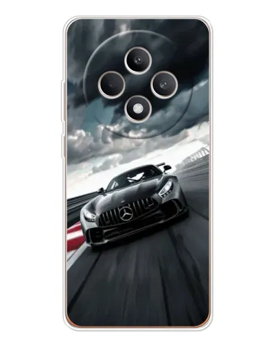 Чехол для OPPO Reno 12 F с картинкой «Гоночный Mercedes AMG»