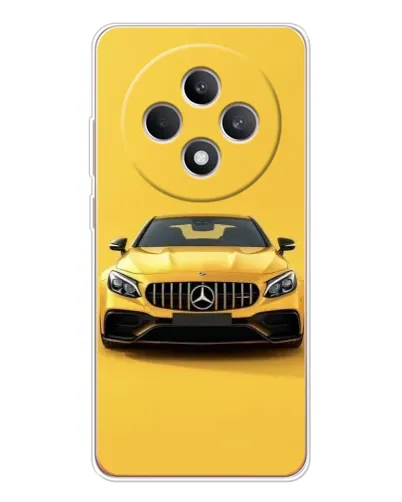 Чехол для OPPO Reno 12 F с картинкой «Желтый Mercedes GT»