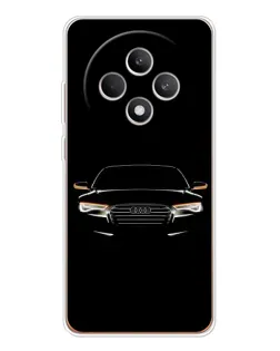 Чехол для OPPO Reno 12 F с картинкой «Audi — ночной контур»
