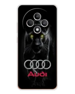 Чехол для OPPO Reno 12 F с картинкой «Пантера и Audi»
