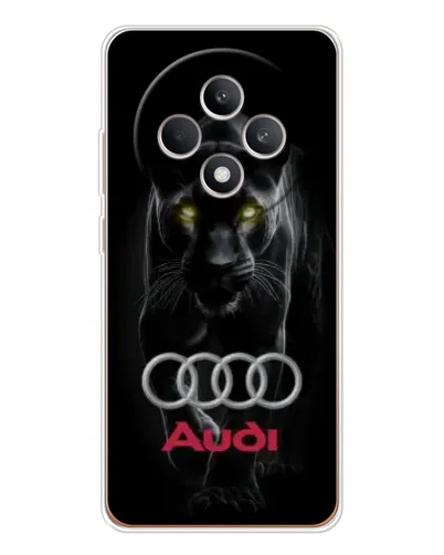 Чехол для OPPO Reno 12 F с картинкой «Пантера и Audi»