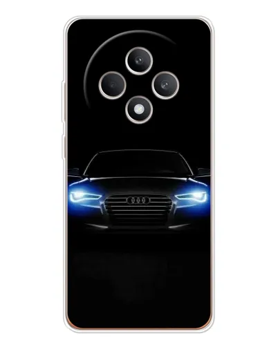 Чехол для OPPO Reno 12 F с картинкой «Audi в неоне»
