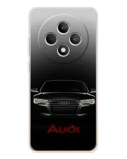 Чехол для OPPO Reno 12 F с картинкой «Audi — градиентный контур»