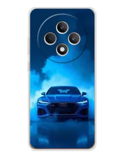 Чехол для OPPO Reno 12 F с картинкой «Audi — голубая энергия»