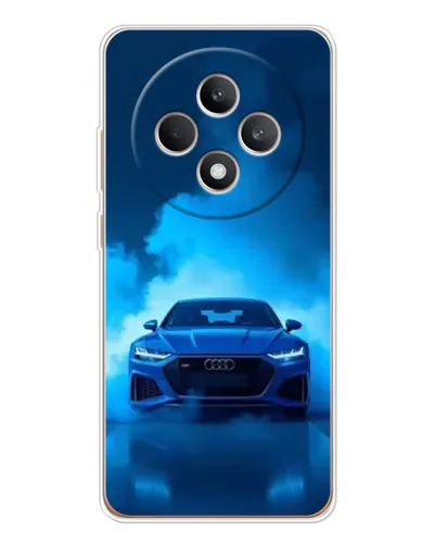 Чехол для OPPO Reno 12 F с картинкой «Audi — голубая энергия»