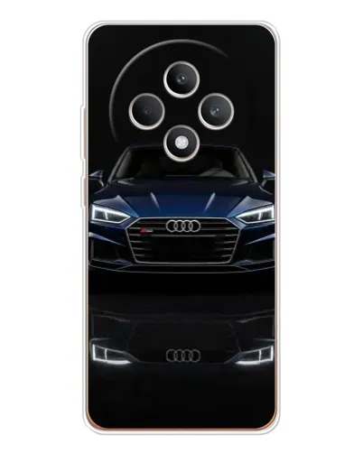 Чехол для OPPO Reno 12 F с картинкой «Audi — ночное отражение»