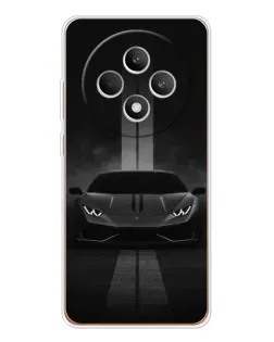 Чехол для OPPO Reno 12 F с картинкой «Lamborghini симметрия дорог»