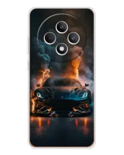 Чехол для OPPO Reno 12 F с картинкой «Lamborghini дымная эстетика»