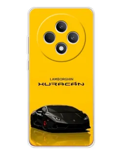 Чехол для OPPO Reno 12 F с картинкой «Lamborghini Huracan черный»