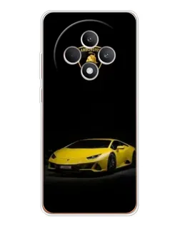 Чехол для OPPO Reno 12 F с картинкой «Lamborghini желтый акцент»