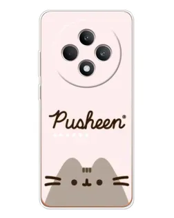 Чехол для OPPO Reno 12 F с картинкой «Pusheen логотип»