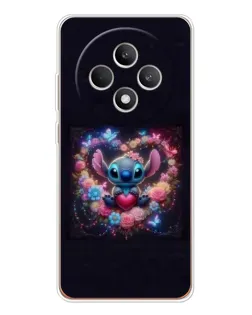 Чехол для OPPO Reno 12 F с картинкой «Stitch в цветах» Чехол для OPPO Reno 12 F с картинкой «Stitch в цветах»