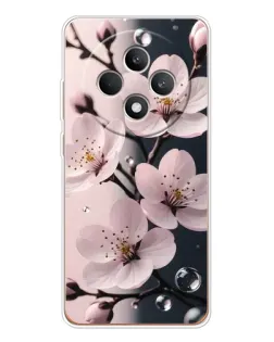 Чехол для OPPO Reno 12 F с картинкой «Нежная сакура и капли»