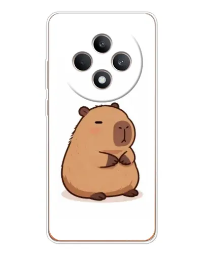 Чехол для OPPO Reno 12 F с картинкой «Толстенькая капибара»