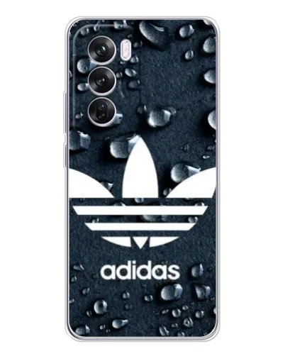 Чехол для OPPO Reno 12 Pro с картинкой «Adidas Trefoil Blue»