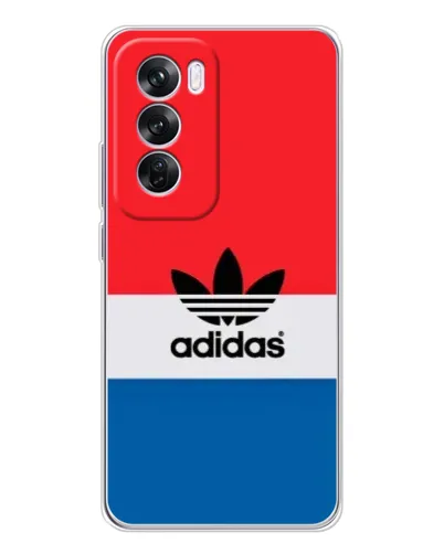 Чехол для OPPO Reno 12 Pro с картинкой «Ретро блоки Adidas»