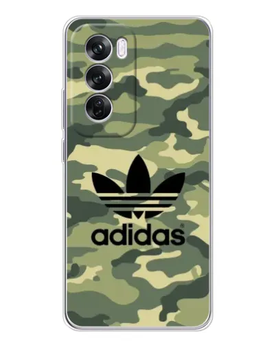 Чехол для OPPO Reno 12 Pro с картинкой «Милитари стиль Adidas»