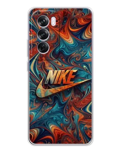 Чехол для OPPO Reno 12 Pro с картинкой «Nike в абстракции» Чехол для OPPO Reno 12 Pro с картинкой «Nike в абстракции»