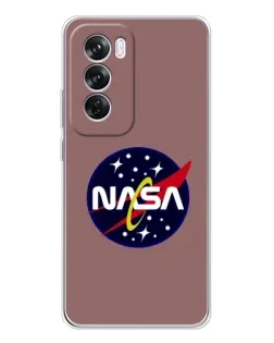 Чехол для OPPO Reno 12 Pro с картинкой «NASA — ретро космос»