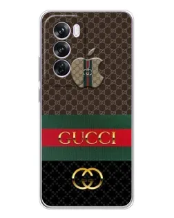 Чехол для OPPO Reno 12 Pro с картинкой «Gucci — брендированный десерт»