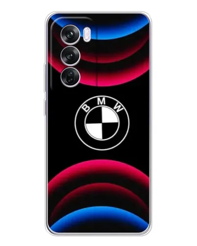 Чохол для OPPO Reno 12 Pro з картинкою «Логотип BMW та неонові дуги» Чохол для OPPO Reno 12 Pro з картинкою «Логотип BMW та неонові дуги»