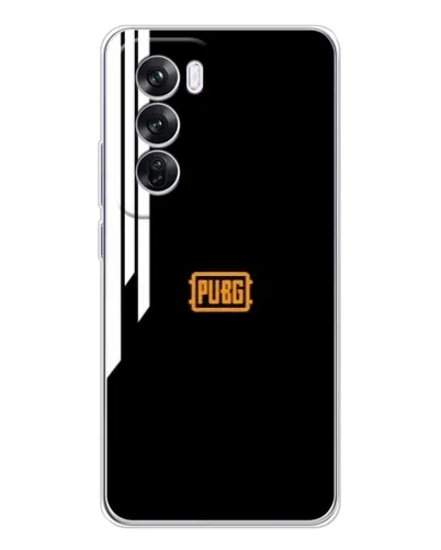 Чехол для OPPO Reno 12 Pro с картинкой «PUBG — вертикальные линии» Чехол для OPPO Reno 12 Pro с картинкой «PUBG — вертикальные линии»