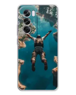 Чехол для OPPO Reno 12 Pro с картинкой «PUBG — свободное падение»