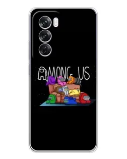 Чохол для OPPO Reno 12 Pro з картинкою «Логотип Among Us»