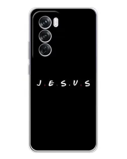 Чехол для OPPO Reno 12 Pro с картинкой «Точки веры J.E.S.U.S.»