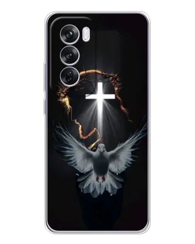 Чехол для OPPO Reno 12 Pro с картинкой «Голубь и Свет»