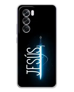 Чехол для OPPO Reno 12 Pro с картинкой «Меч Духа Jesus»