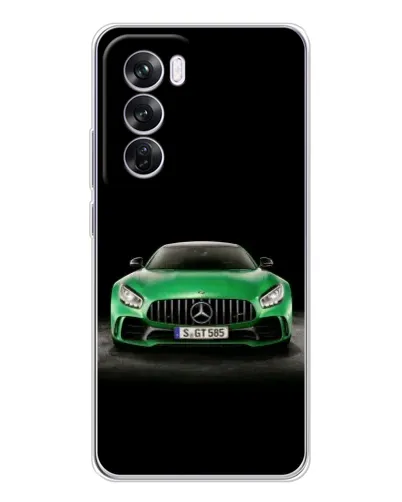 Чехол для OPPO Reno 12 Pro с картинкой «Mercedes — неоновый лого» Чехол для OPPO Reno 12 Pro с картинкой «Mercedes — неоновый лого»