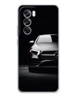 Чехол для OPPO Reno 12 Pro с картинкой «Свет фар Mercedes»