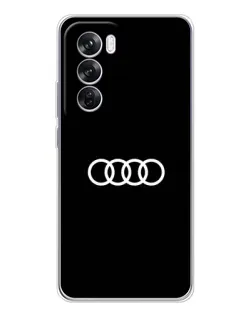 Чехол для OPPO Reno 12 Pro с картинкой «Audi White Logo»