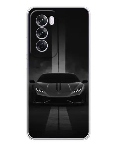 Чехол для OPPO Reno 12 Pro с картинкой «Lamborghini симметрия дорог»
