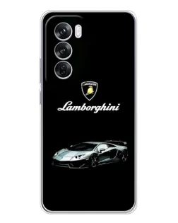 Чехол для OPPO Reno 12 Pro с картинкой «Логотип Lamborghini классика»
