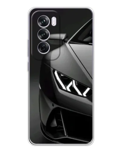 Чехол для OPPO Reno 12 Pro с картинкой «Lamborghini фары детализация»