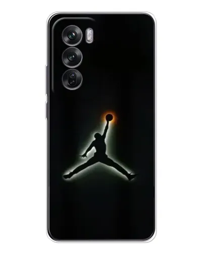 Чехол для OPPO Reno 12 с картинкой «Jordan Gradient Logo»