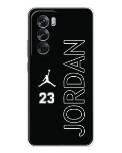Чехол для OPPO Reno 12 с картинкой «Jordan Vertical»