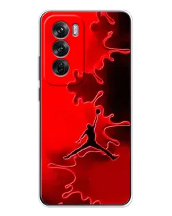 Чехол для OPPO Reno 12 с картинкой «Jordan Red Smoke»