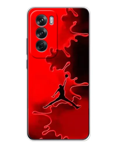 Чехол для OPPO Reno 12 с картинкой «Jordan Red Smoke»