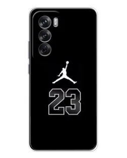 Чехол для OPPO Reno 12 с картинкой «Jordan Flight 23»